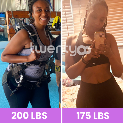 "I went from 200 pounds to 175 pounds in 30 days"