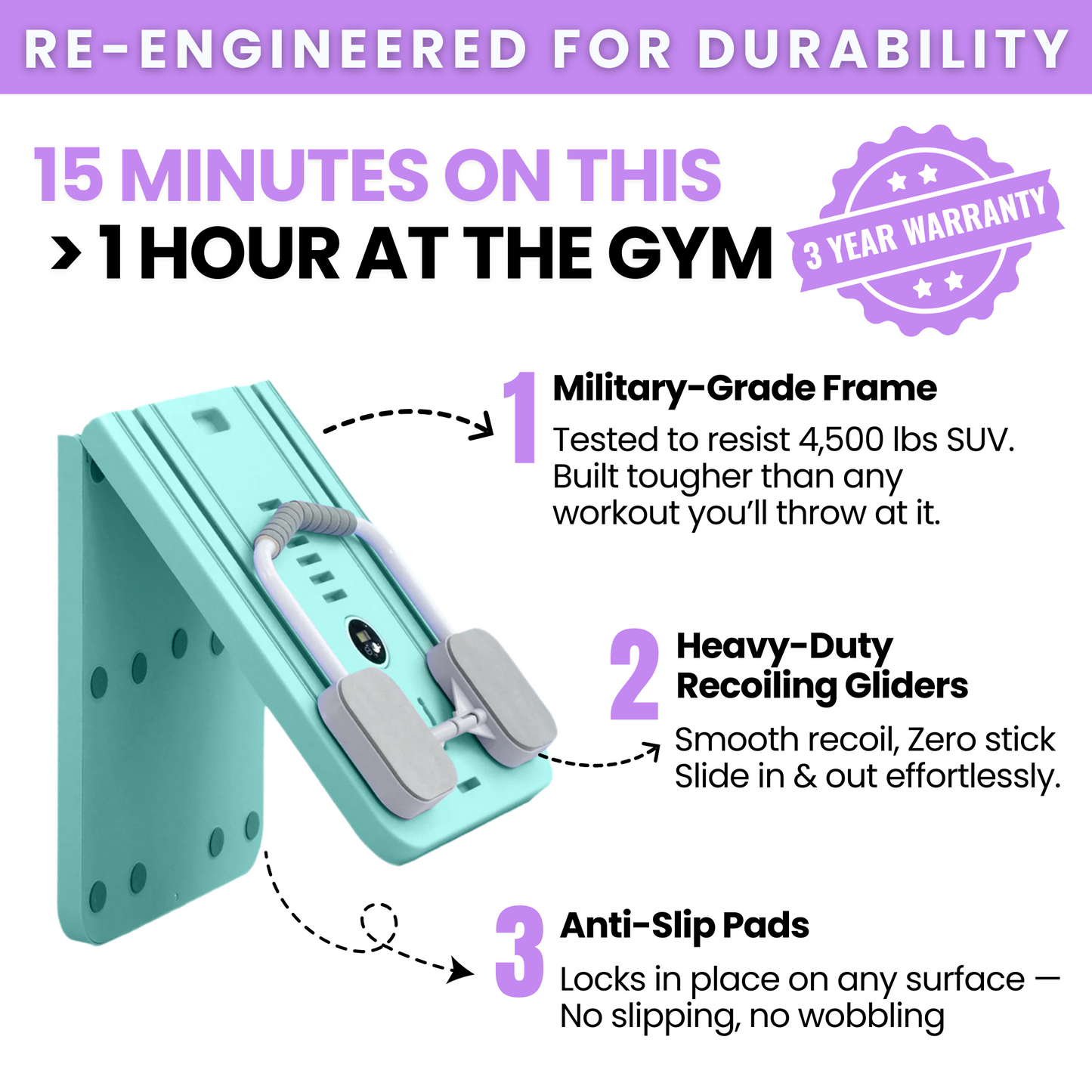 Portable Pilates Reformer + 90 Day Bootcamp